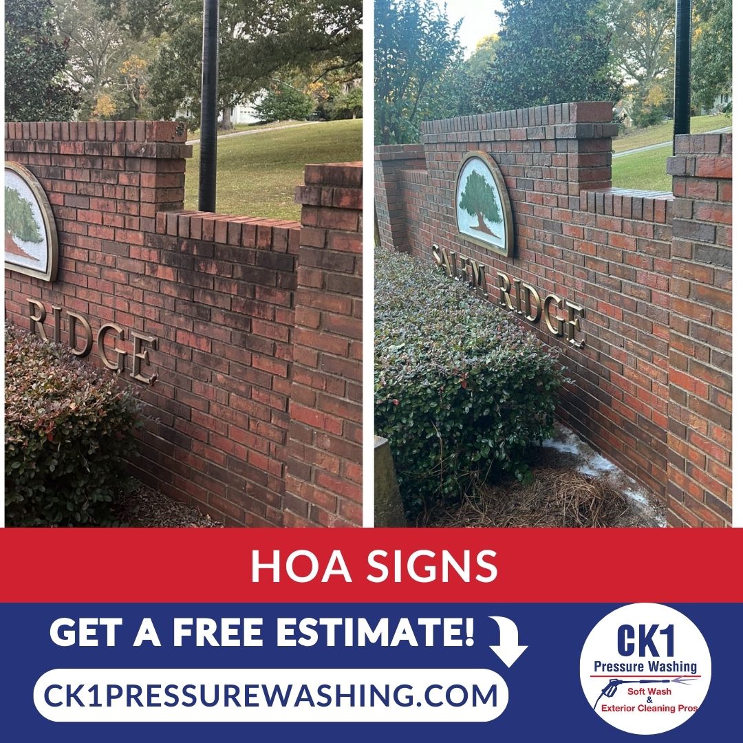 HOA Sign Cleaning - Enhance The Beauty of Your Neighborhood!!!